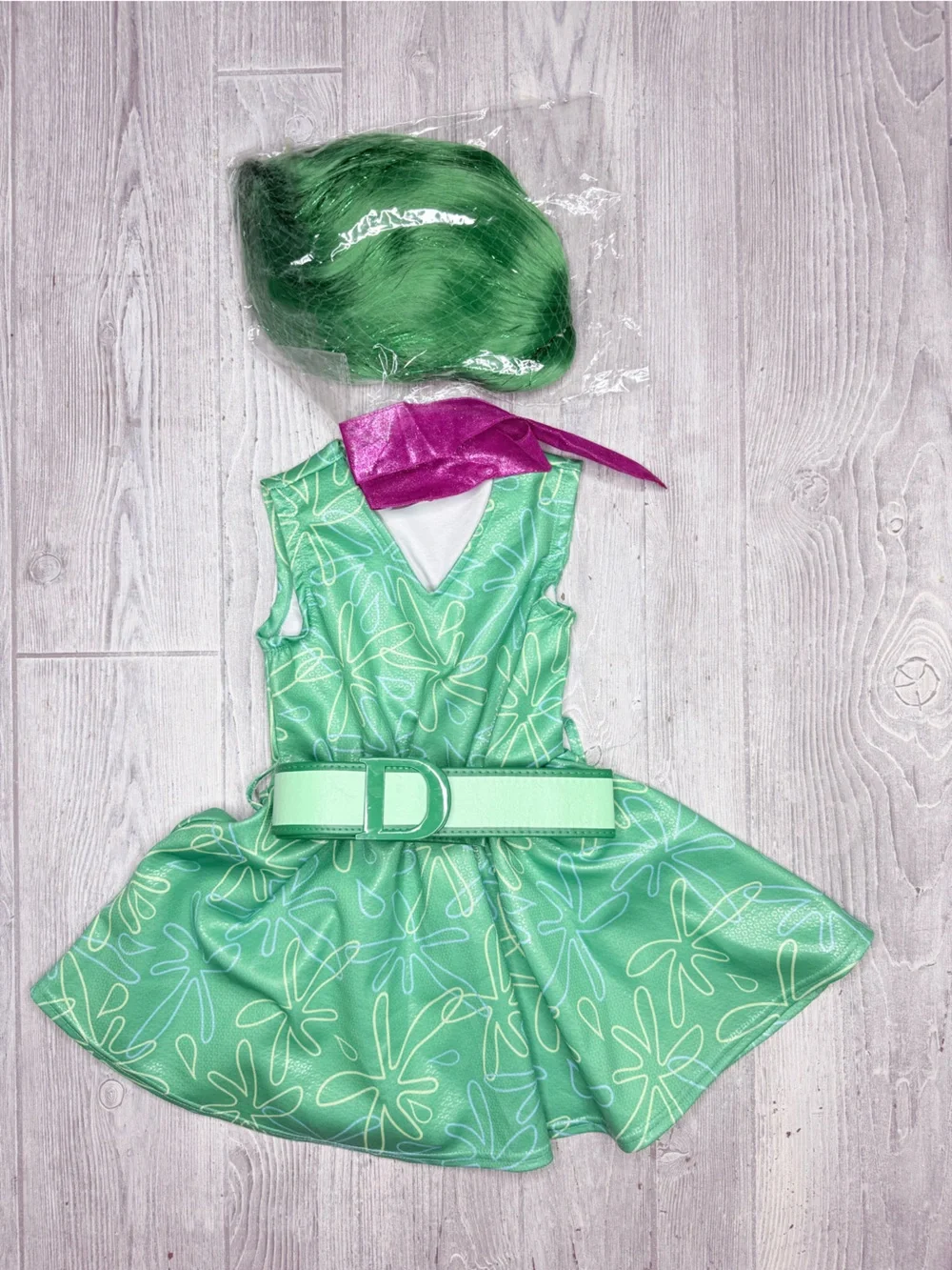 Disgust halloween Costume Disney and Pixar Inside Out Disgust dress up cosplay